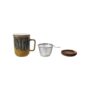 Mug, Strainer and Saucer Set – Assorted